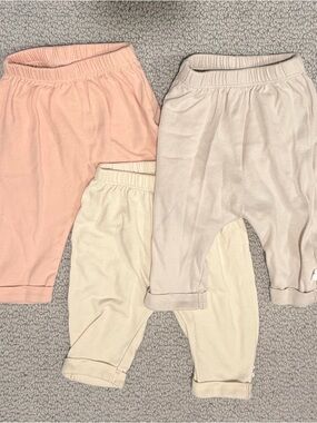 Kids Cotton Joggers Pack - Blush, Cream & Neutral